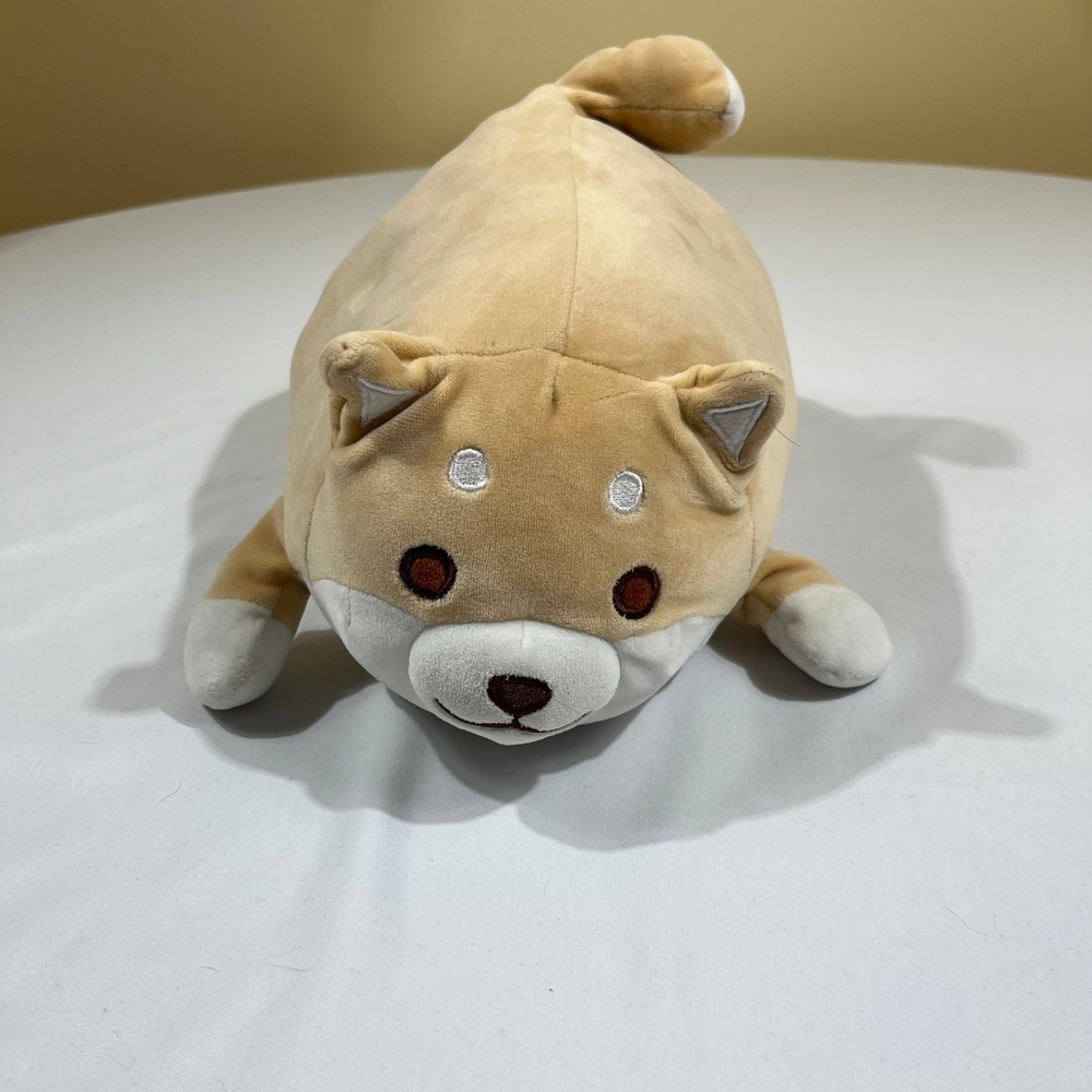 Unbranded Shiba Inu Plush Dog Unisex 13" Tan Kawaii Squishy Stuffed Animal